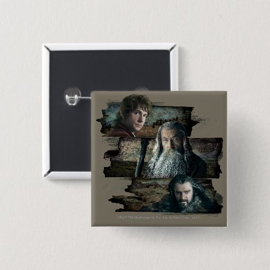 BILBO BAGGINS™, Gandalf, THORIN OAKENSHIELD™ Button (Vorne & Hinten)