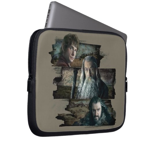 BILBO BAGGINS™, Gandalf, THORIN OAKENSHIELD™ Laptopschutzhülle (Vorne Rechts)