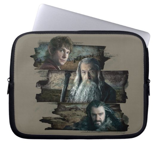 BILBO BAGGINS™, Gandalf, THORIN OAKENSHIELD™ Laptopschutzhülle (Vorderseite)