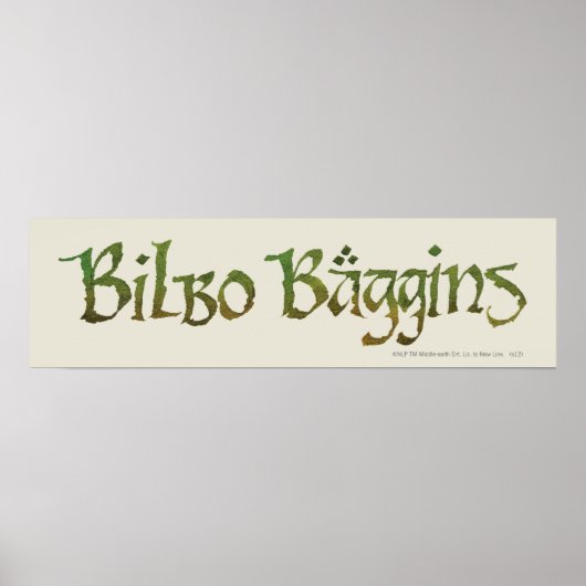 BILBO BAGGINS™ gemasert Poster (Vorne)