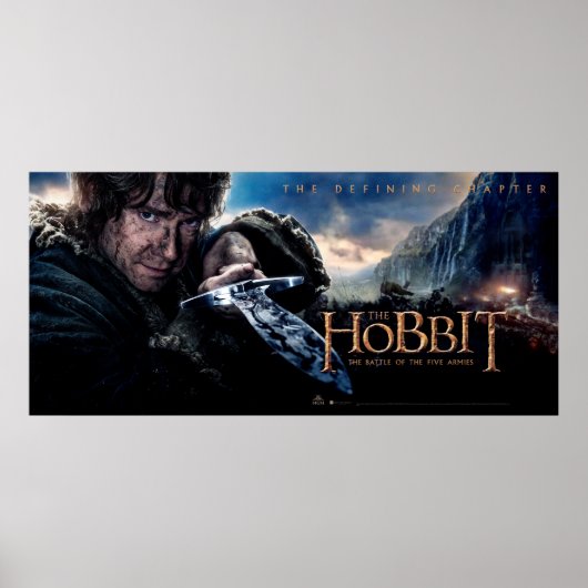 BILBO BAGGINS™ Holding Sting Poster (Vorne)