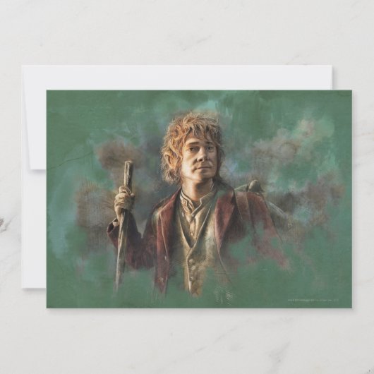 BILBO BAGGINS™-Illustration Einladung (Vorderseite)