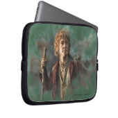 BILBO BAGGINS™-Illustration Laptopschutzhülle (Vorne Rechts)