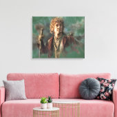 BILBO BAGGINS™-Illustration Leinwanddruck (Insitu (Wohnzimmer))