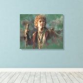 BILBO BAGGINS™-Illustration Leinwanddruck (Insitu (Holzboden))