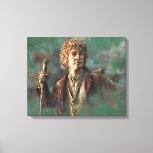 BILBO BAGGINS™-Illustration Leinwanddruck (Vorderseite)