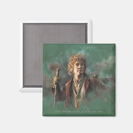 BILBO BAGGINS™-Illustration Magnet (Vorderseite/Rückseite)