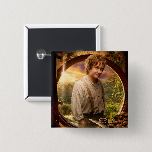 BILBO BAGGINS™ in Shire Collage Button (Vorne & Hinten)