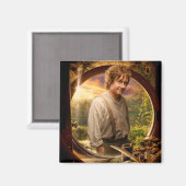 BILBO BAGGINS™ in Shire Collage Magnet (Vorderseite/Rückseite)