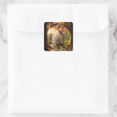 BILBO BAGGINS™ in Shire Collage Quadratischer Aufkleber (Tasche)