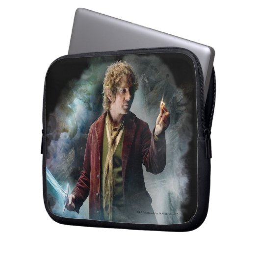 BILBO BAGGINS™ mit Ring Laptopschutzhülle (Vorderseite Links)