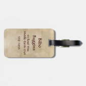 BILBO BAGGINS™ mit Schwert Gepäckanhänger (Rückseite horizontal)