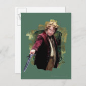 BILBO BAGGINS™ mit Schwert Postkarte (Vorne/Hinten)