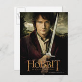 BILBO BAGGINS™ mit Schwert Postkarte (Vorne/Hinten)