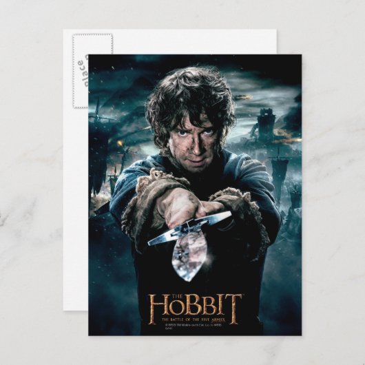 BILBO BAGGINS™ Pointing Sting Postkarte (Vorne/Hinten)