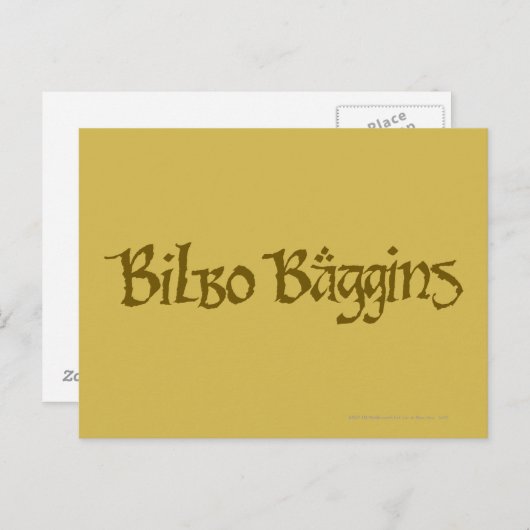BILBO BAGGINS™ Solid Postkarte (Vorne/Hinten)