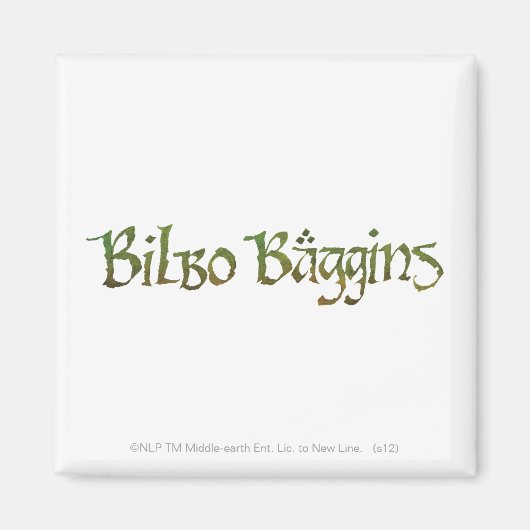 BILBO BAGGINS™ texturiert Magnet (Vorne)
