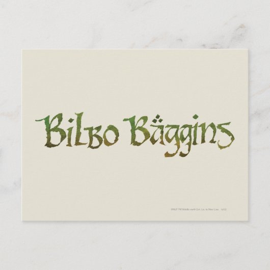 BILBO BAGGINS™ texturiert Postkarte (Vorderseite)