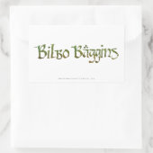 BILBO BAGGINS™ texturiert Rechteckiger Aufkleber (Tasche)