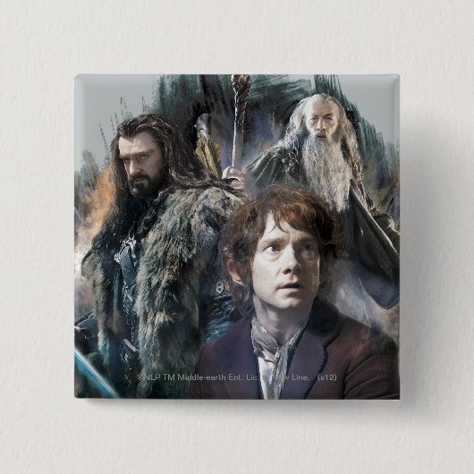 BILBO BAGGINS™, THORIN OAKENSHIELD™, & Gandalf Button (Vorderseite)