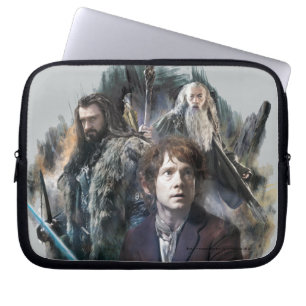 BILBO BAGGINS™, THORIN OAKENSHIELD™, & Gandalf Laptopschutzhülle