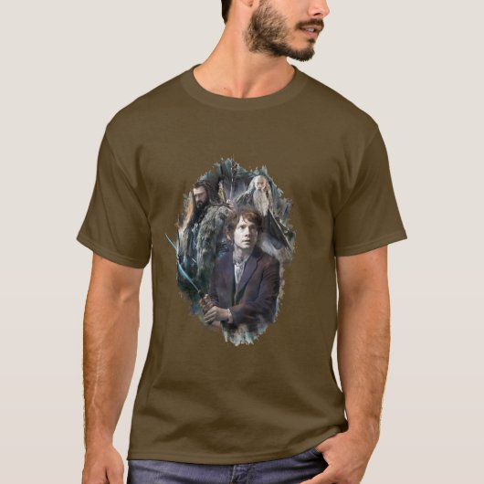 BILBO BAGGINS™, Thorin und Gandalf T-Shirt (Vorderseite)