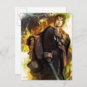 BILBO BAGGINS™ und die Firma der Zwerge Graphic Postkarte (Vorne/Hinten)