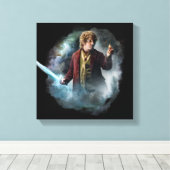 BILBO BAGGINS™ With The Ring Leinwanddruck (Insitu (Holzboden))
