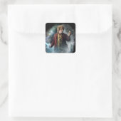 BILBO BAGGINS™ With The Ring Quadratischer Aufkleber (Tasche)