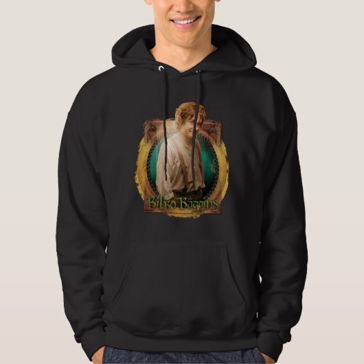 BILBO BAGGINS™ Zeichen mit Namen Hoodie (Vorderseite)