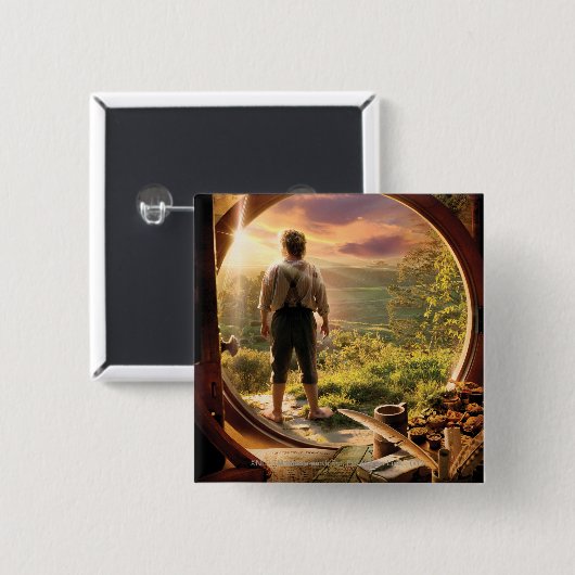 BILBO BAGGINS™ Zurück in Shire Collage Button (Vorne & Hinten)