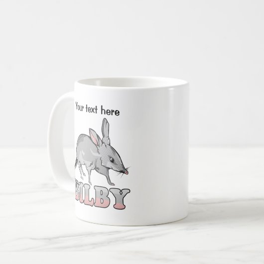 Bilby Australian Marsupial Kaffeetasse (Vorderseite Links)
