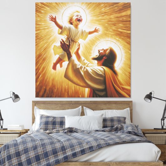 Bild 1 von Jesus & Child Canvas Leinwanddruck (Insitu (Schlafzimmer))