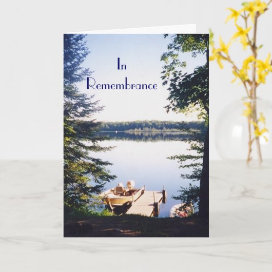 Bild 2 See, InErinnerung Karte (Gelbe Blume)