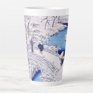 Bild an der Brücke von Utagawa Hiroshige Milchtasse