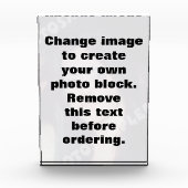 Bild ändern und personalisiert machen fotoblock (Vorderseite)