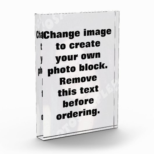 Bild ändern und personalisiert machen fotoblock (Links)