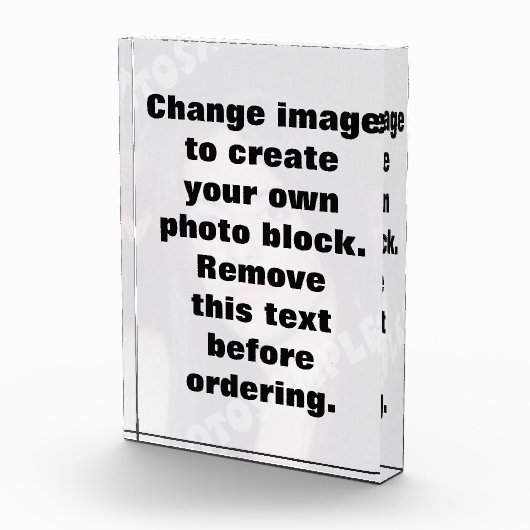 Bild ändern und personalisiert machen fotoblock (Rechts)