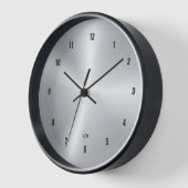 Bild auf silberfarbenem metallischem Hintergrund Uhr (Winkel)