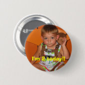 Bild, bin ich 2 heute!! button (Vorne & Hinten)