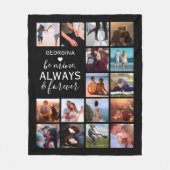 Bild-Collage für immer und für immer Fleecedecke (Vorderseite)