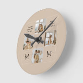 Bild-Collage Wall-Uhr mit benutzerdefinierter Meld Runde Wanduhr (Winkel)
