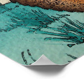 Bild der braunen, sonnigen neuen Babyinformation Poster (Ecke)