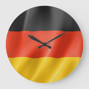 Bild der deutschen Flagge für die Runde der großen Große Wanduhr