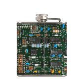 Bild der elektronischen Leiterplatte Flachmann (Rückseite)