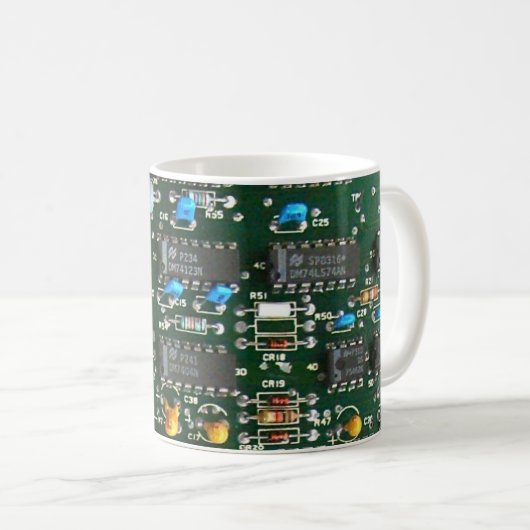 Bild der elektronischen Leiterplatte Kaffeetasse (VorderseiteRechts)