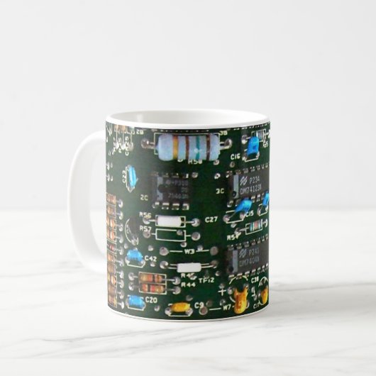 Bild der elektronischen Leiterplatte Kaffeetasse (Vorderseite Links)
