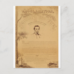 [Bild der Emanzipationsankündigung. Copy Postkarte