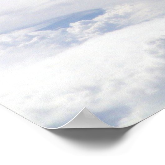 Bild der Exosphäre der Erdatmosphäre Poster (Ecke)