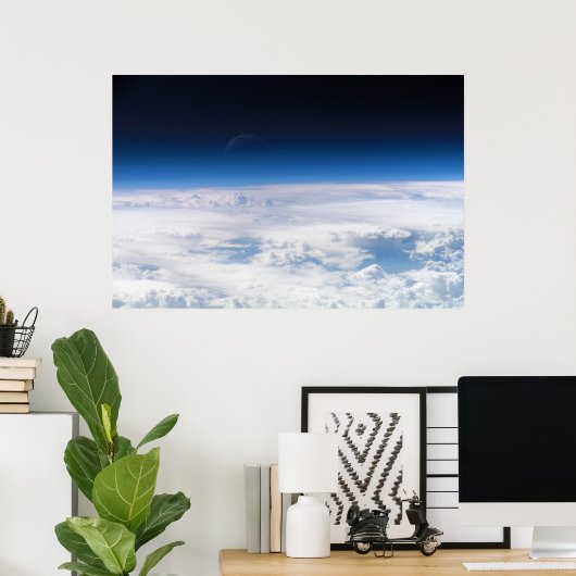 Bild der Exosphäre der Erdatmosphäre Poster (Heimbüro)